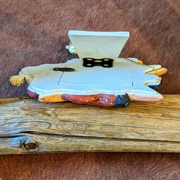 Vintage Two's Company Picture Frame/Ornament Santa Star - Picture 8 of 9